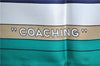 Authentic HERMES Carre 90 Scarf "COACHING" Silk Green J5447