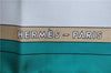 Authentic HERMES Carre 90 Scarf "COACHING" Silk Green J5447