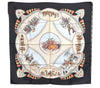 Authentic HERMES Carre 90 Scarf "CAVALIERS PEULS" Silk Black Box J5449