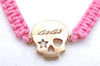 Authentic GaGaMILANO Anklet Skull Motif Canvas Pink Box J5456