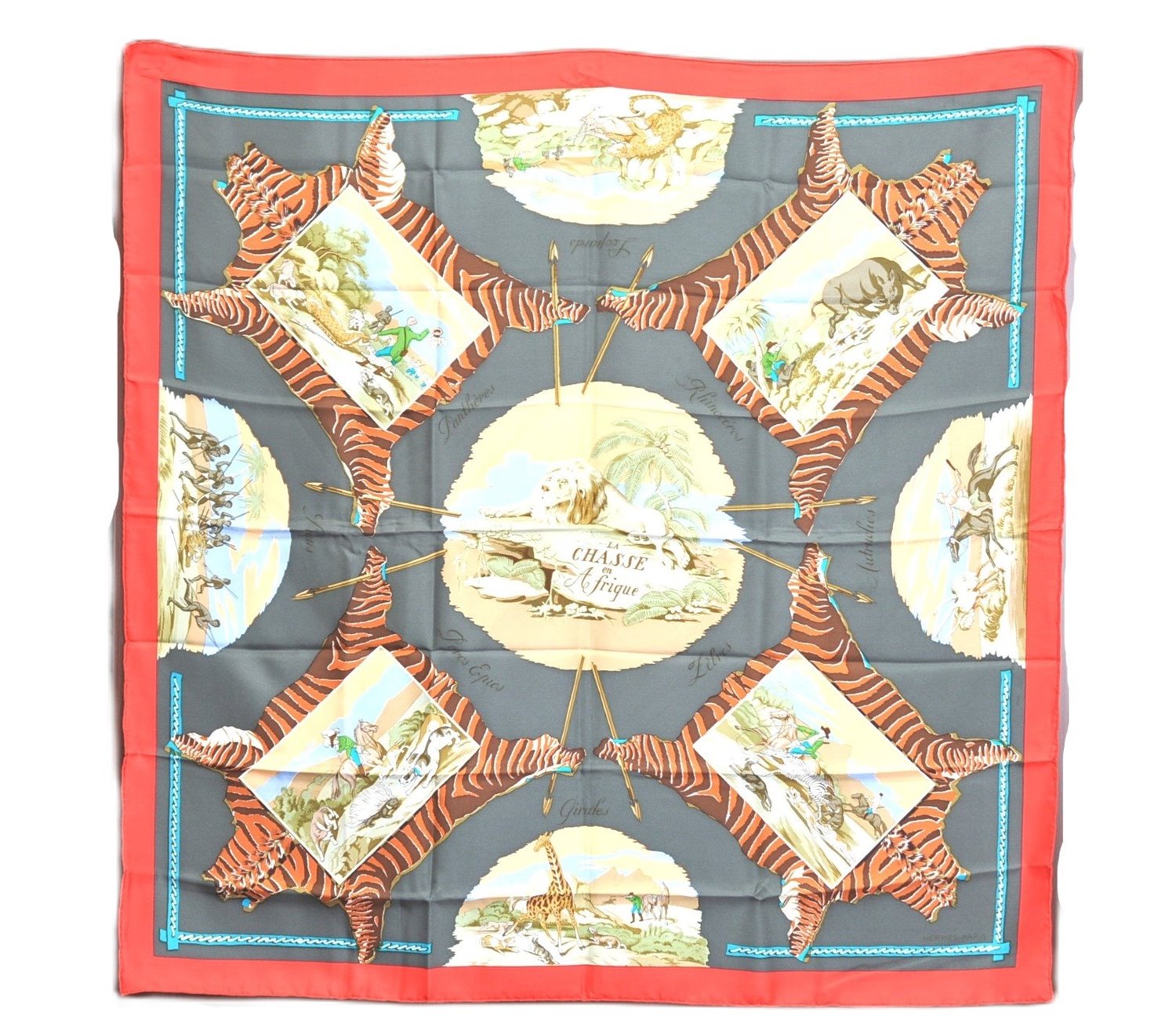 Authentic HERMES Carre 90 Scarf 