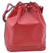 Authentic Louis Vuitton Epi Noe Shoulder Drawstring Bag Red M44007 LV J5508