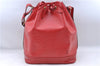 Authentic Louis Vuitton Epi Noe Shoulder Drawstring Bag Red M44007 LV J5508