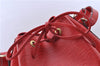 Authentic Louis Vuitton Epi Noe Shoulder Drawstring Bag Red M44007 LV J5508