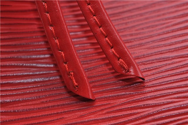 Authentic Louis Vuitton Epi Noe Shoulder Drawstring Bag Red M44007 LV J5508