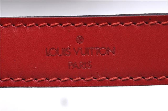 Authentic Louis Vuitton Epi Noe Shoulder Drawstring Bag Red M44007 LV J5508