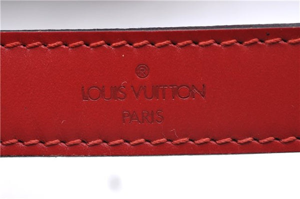 Authentic Louis Vuitton Epi Noe Shoulder Drawstring Bag Red M44007 LV J5508