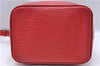 Authentic Louis Vuitton Epi Noe Shoulder Drawstring Bag Red M44007 LV J5508