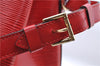 Authentic Louis Vuitton Epi Noe Shoulder Drawstring Bag Red M44007 LV J5508