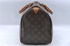 Authentic Louis Vuitton Monogram Speedy 35 Hand Boston Bag M41524 LV J5513