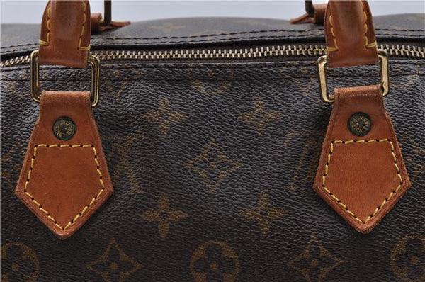 Authentic Louis Vuitton Monogram Speedy 35 Hand Boston Bag M41524 LV J5513