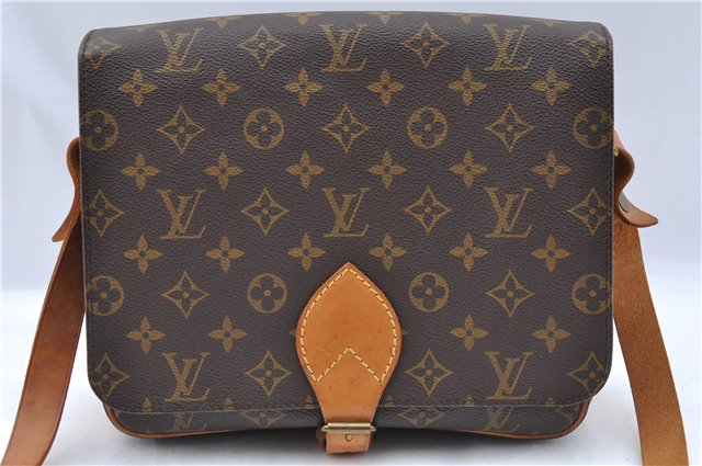 Authentic Louis Vuitton Monogram Cartouchiere GM M51252 Shoulder Cross Bag J5529