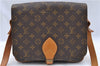 Authentic Louis Vuitton Monogram Cartouchiere GM M51252 Shoulder Cross Bag J5529