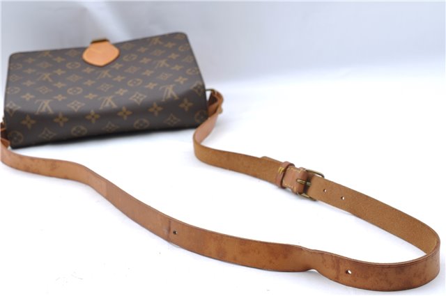 Authentic Louis Vuitton Monogram Cartouchiere GM M51252 Shoulder Cross Bag J5529