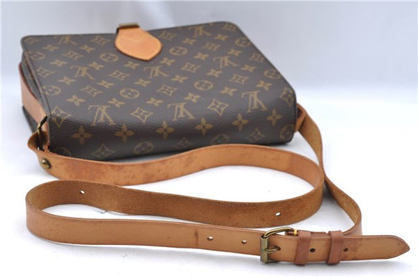 Authentic Louis Vuitton Monogram Cartouchiere GM M51252 Shoulder Cross Bag J5529