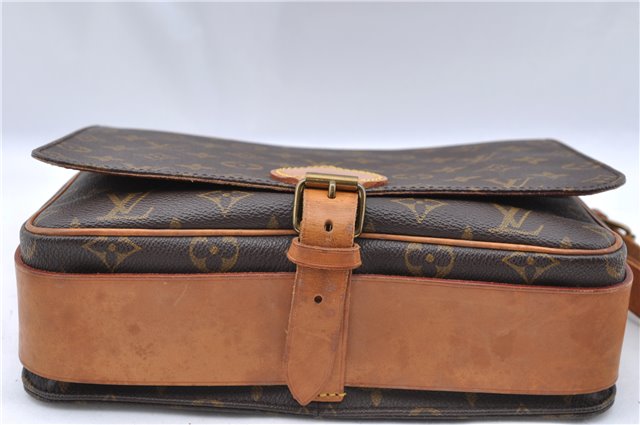 Authentic Louis Vuitton Monogram Cartouchiere GM M51252 Shoulder Cross Bag J5529