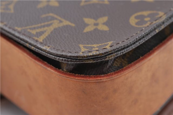 Authentic Louis Vuitton Monogram Cartouchiere GM M51252 Shoulder Cross Bag J5529