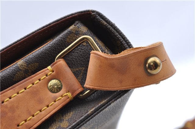 Authentic Louis Vuitton Monogram Cartouchiere GM M51252 Shoulder Cross Bag J5529