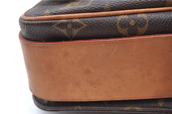 Authentic Louis Vuitton Monogram Cartouchiere GM M51252 Shoulder Cross Bag J5529