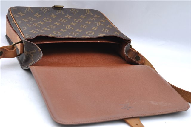 Authentic Louis Vuitton Monogram Cartouchiere GM M51252 Shoulder Cross Bag J5529