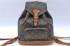Authentic Louis Vuitton Monogram Montsouris PM Backpack M51137 LV J5544