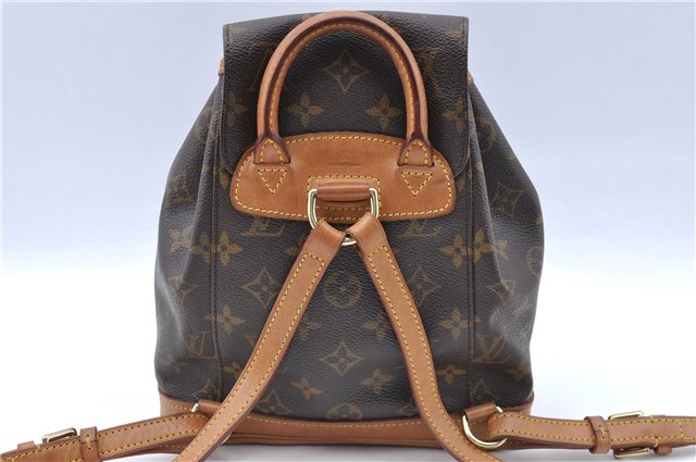Authentic Louis Vuitton Monogram Montsouris PM Backpack M51137 LV J5544