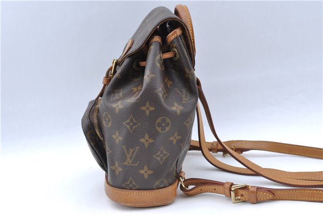 Authentic Louis Vuitton Monogram Montsouris PM Backpack M51137 LV J5544