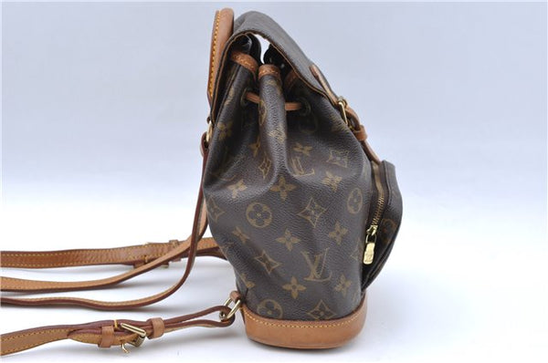 Authentic Louis Vuitton Monogram Montsouris PM Backpack M51137 LV J5544