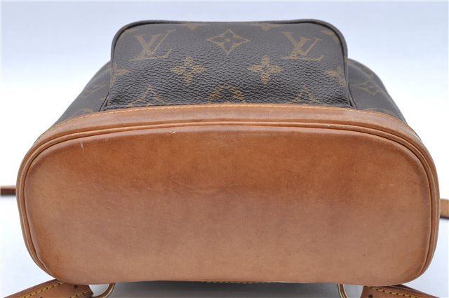 Authentic Louis Vuitton Monogram Montsouris PM Backpack M51137 LV J5544
