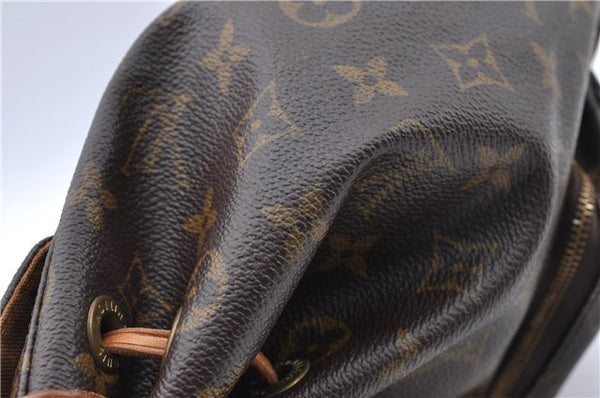 Authentic Louis Vuitton Monogram Montsouris PM Backpack M51137 LV J5544