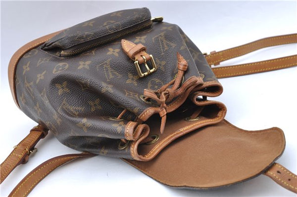Authentic Louis Vuitton Monogram Montsouris PM Backpack M51137 LV J5544