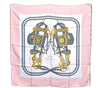 Authentic HERMES Carre 90 Scarf "BRIDES de GALA " Silk Light Pink J5557