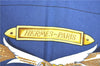 Authentic HERMES Carre 90 Scarf "PLE MORS"ALACONETABLE" Silk Navy Blue J5558