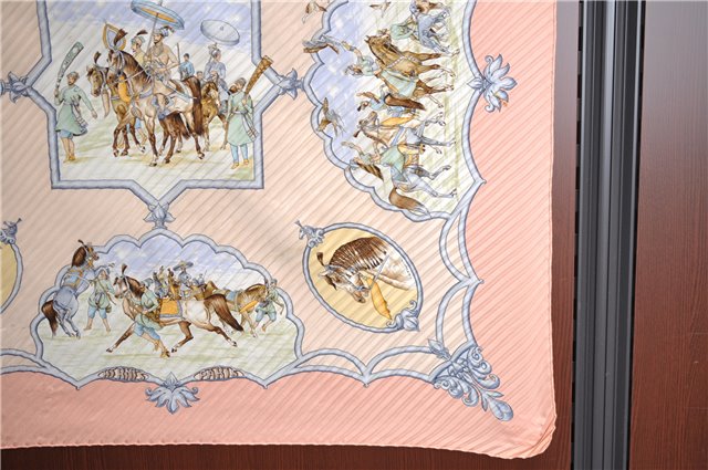 Authentic HERMES Pleats Scarf 