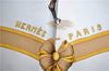 Authentic HERMES Carre 90 Scarf "ECOLE FRANCAISE D'EQUITATION" Silk White J5560