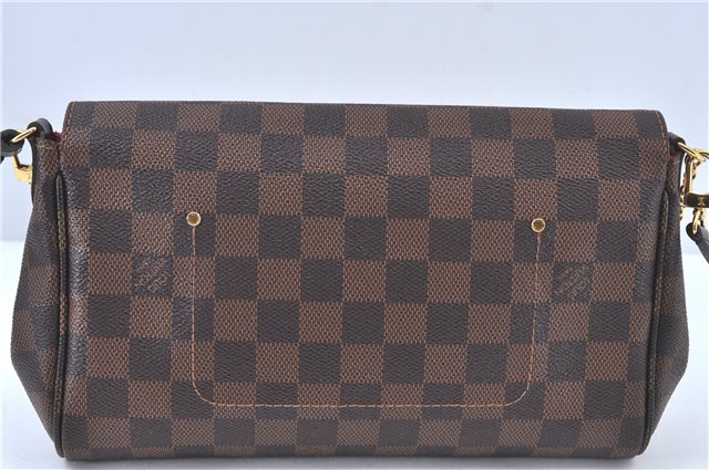 Authentic Louis Vuitton Damier Favorite MM 2Way Shoulder Bag N41129 LV J5565