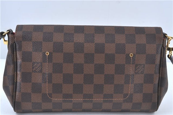 Authentic Louis Vuitton Damier Favorite MM 2Way Shoulder Bag N41129 LV J5565