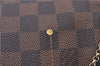 Authentic Louis Vuitton Damier Favorite MM 2Way Shoulder Bag N41129 LV J5565