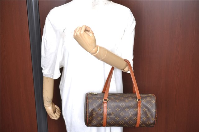 Authentic Louis Vuitton Monogram Papillon 30 Hand Bag Old Model LV J5566