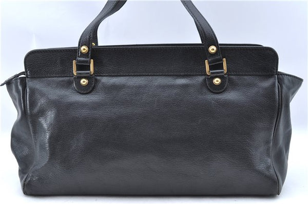 Authentic GUCCI Shoulder Tote Bag Purse Leather 121551 Black J5576