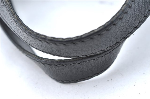 Authentic GUCCI Shoulder Tote Bag Purse Leather 121551 Black J5576