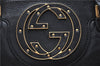 Authentic GUCCI Shoulder Tote Bag Purse Leather 121551 Black J5576