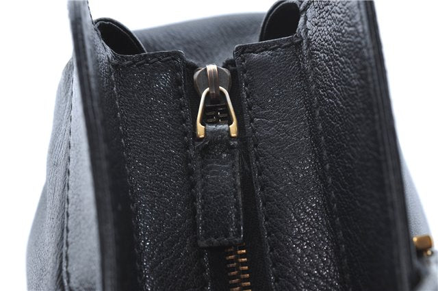 Authentic GUCCI Shoulder Tote Bag Purse Leather 121551 Black J5576