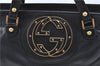 Authentic GUCCI Shoulder Tote Bag Purse Leather 121551 Black J5576