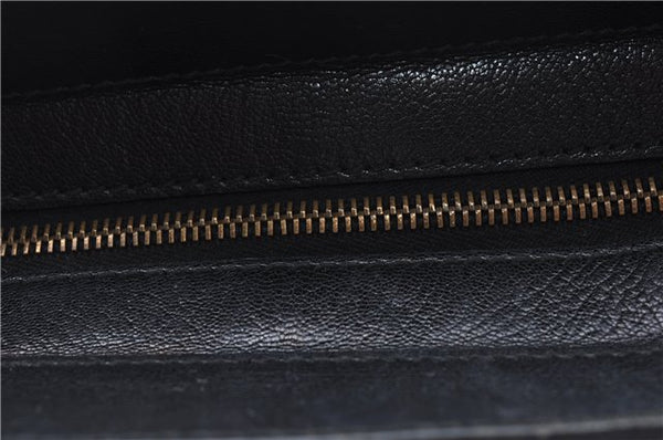 Authentic GUCCI Shoulder Tote Bag Purse Leather 121551 Black J5576