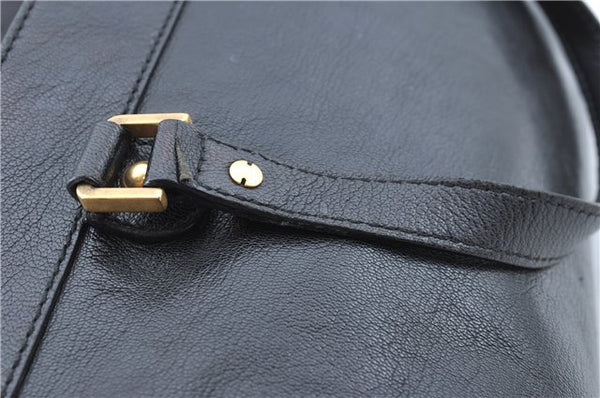 Authentic GUCCI Shoulder Tote Bag Purse Leather 121551 Black J5576