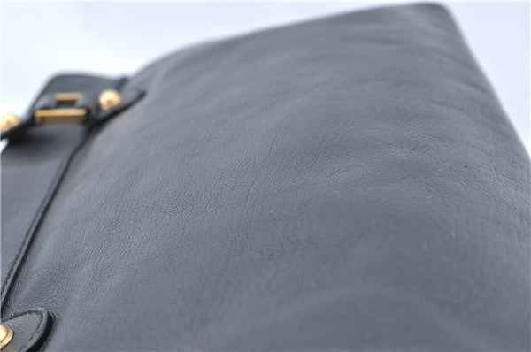 Authentic GUCCI Shoulder Tote Bag Purse Leather 121551 Black J5576