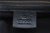 Authentic GUCCI Shoulder Tote Bag Purse Leather 121551 Black J5576