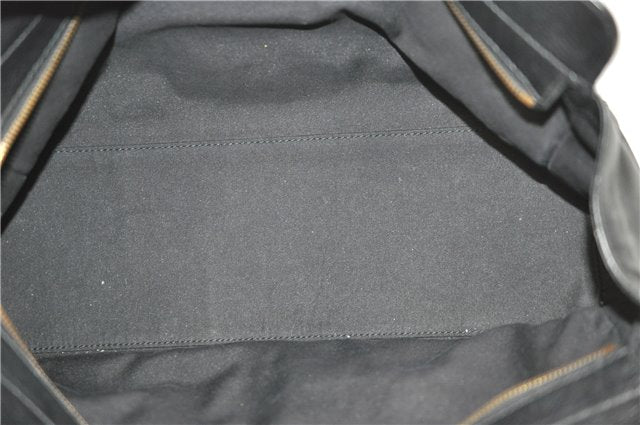 Authentic GUCCI Shoulder Tote Bag Purse Leather 121551 Black J5576