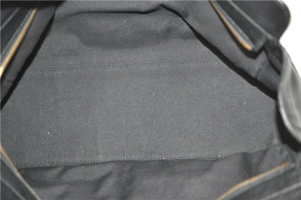 Authentic GUCCI Shoulder Tote Bag Purse Leather 121551 Black J5576